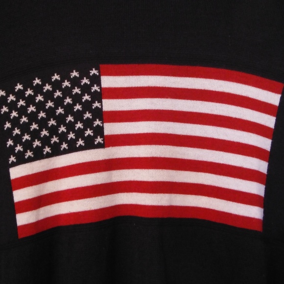 Mens Tag Sport American Flag Navy Blue Sweater / M - Picture 4 of 8